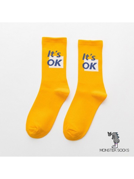 Шкарпетки з написом It's Ok